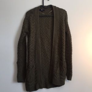 Forest green cardigan